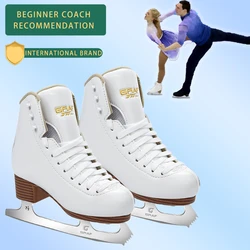 GRAF Ice Figure Skate Shoes Thermal Warm Thicken Waterproof Skating Shoe with Ice Blade for Kids Adult Teenagers Beginners