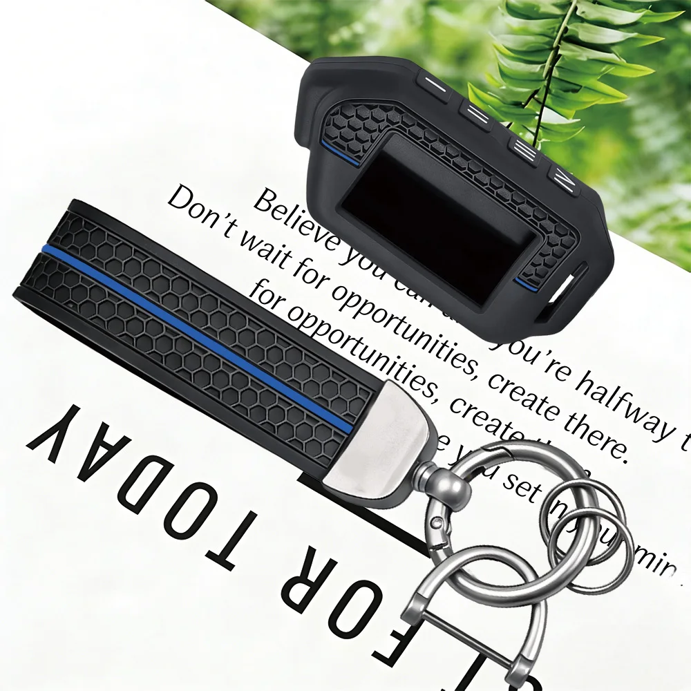 4 Buttons Silicone Key Case Cover LCD Remote Shell for Scher-Khan Mobicar 1 2 3 A B M10 M20 Two Way Car Alarm System Accessories