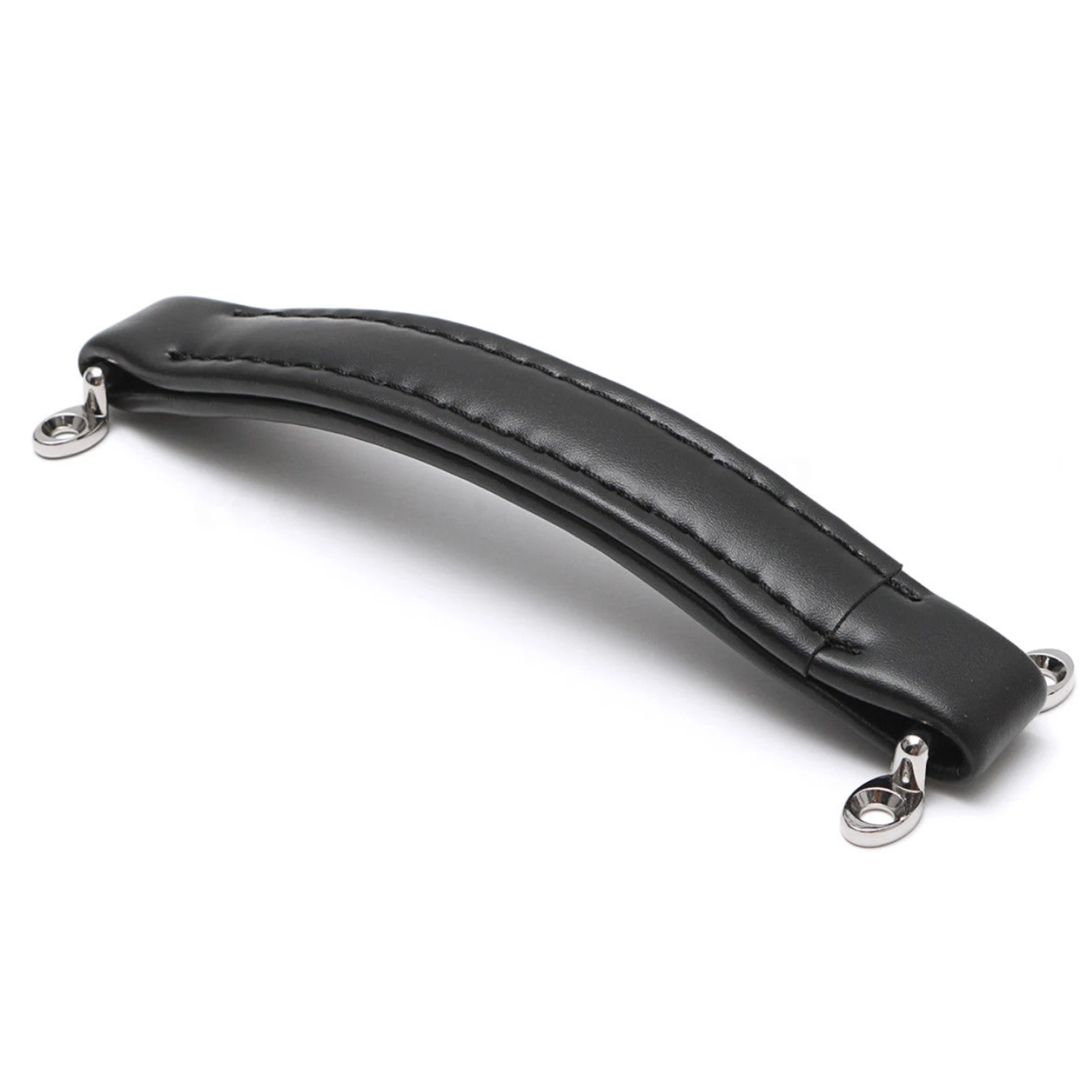 Correa de mango para amplificador de guitarra, estilo de cuero Vintage negro, piezas de instrumentos musicales para Fender Amps, guitarra, ukelele, 1 ud.