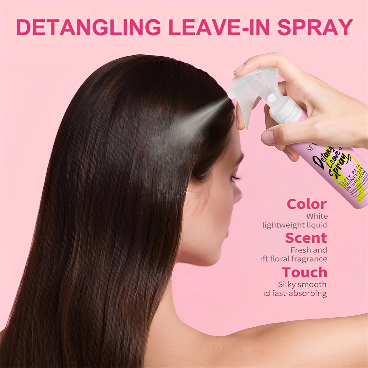 

Незмываемый кондиционер-спрей с коллагеном и кератином, профессиональная маска для волос для выпрямления поврежденных волос, гладкий и блестящий спрей для ухода за волосами