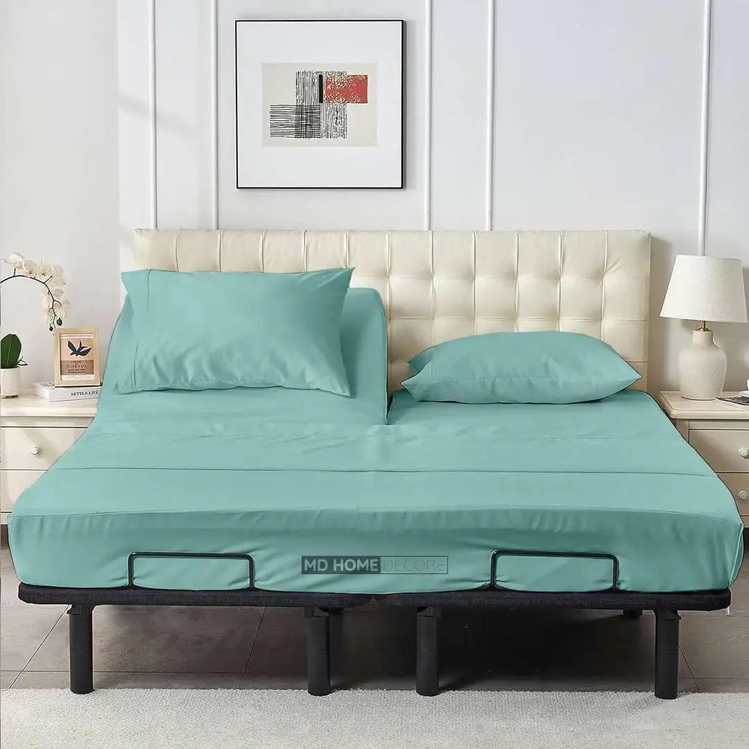 

Top Split King Sheets Sets For Adjustable Bed- Sleep Number Sheets Top Split King- Split Head Flex King Sheets Sets- Split King