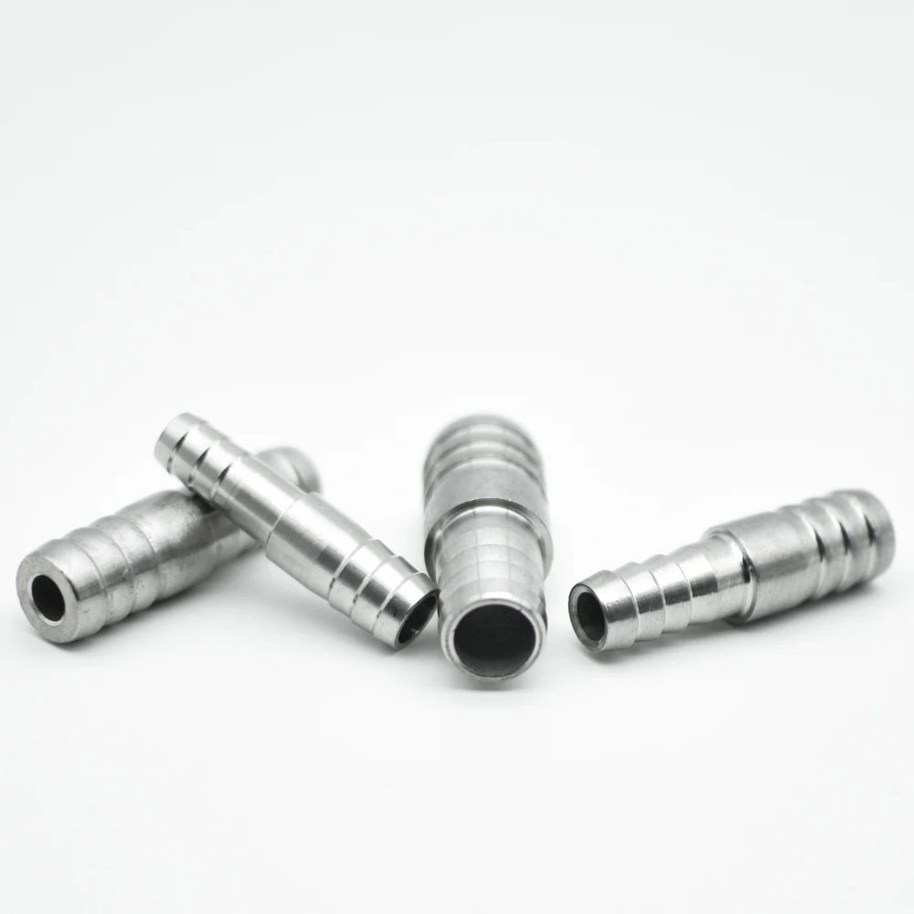 6, 8, 10, 12, 13, 14, 15, 16, 18, 19, 20–60 mm Schlauch mit Widerhaken, gerader Anschluss, Rohrverschraubung, 304 Edelstahl, Wasser, Luft, Heizöl – Detail 3