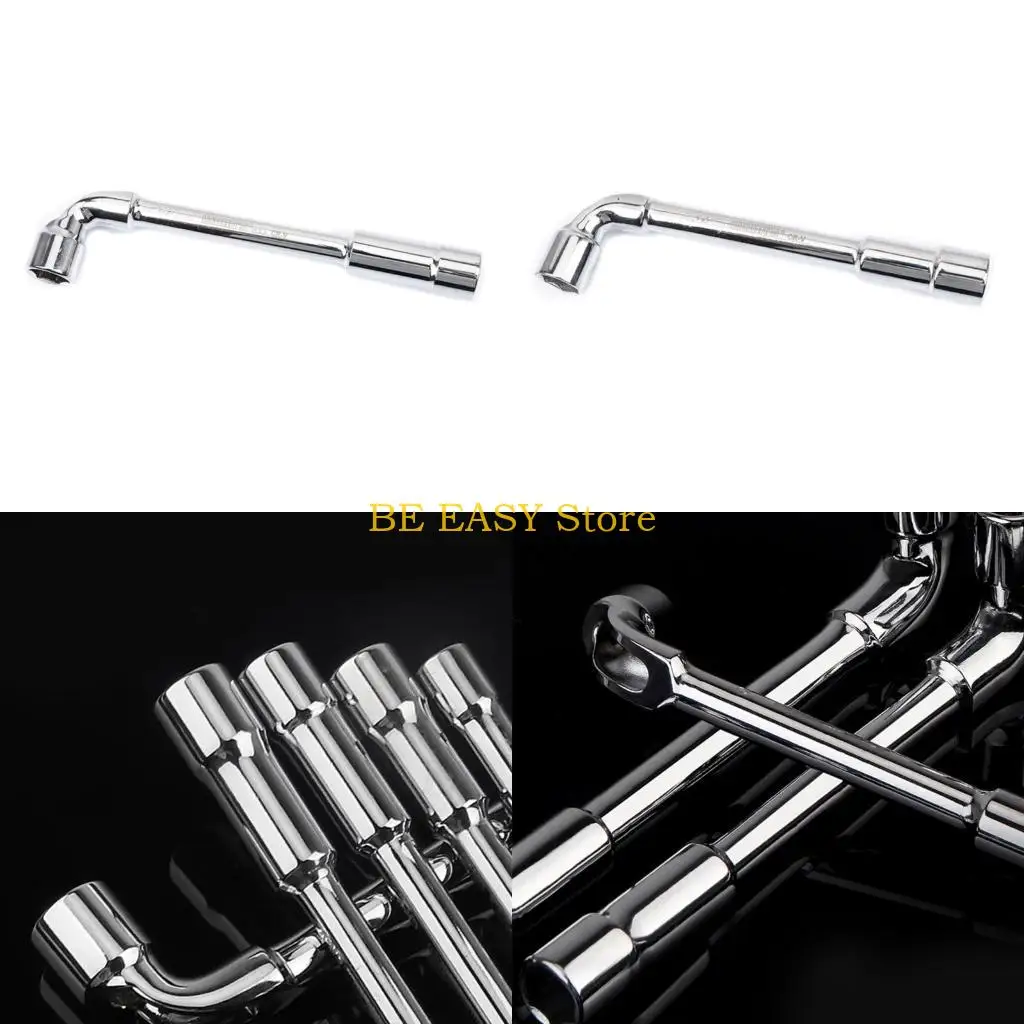 

E28F L Type Wrench Set Pipe Perforation Elbow Wrench L Type Angled Socket Wrench Spanner For Water Pipe Screw Bathroom