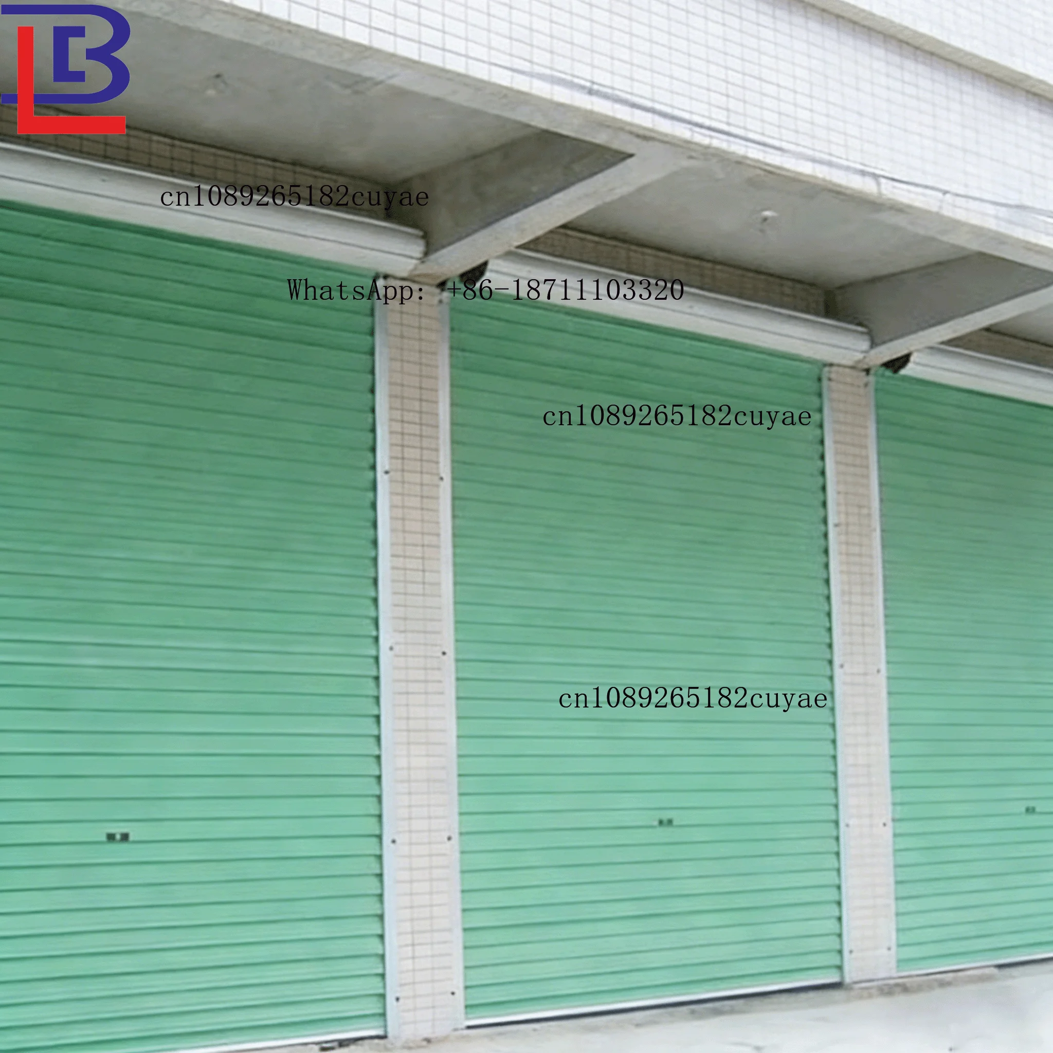 Chinese Style Security Gate Custom Open Direction Roller Shutter Gate Steel Exterior Doors