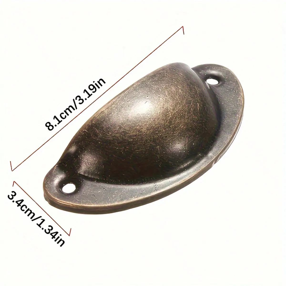 10 Pieces Retro Style Shell Shape Handles for Drawers, Cabinets Suitable for Home Furniture Hardware Handles Drawer Handles