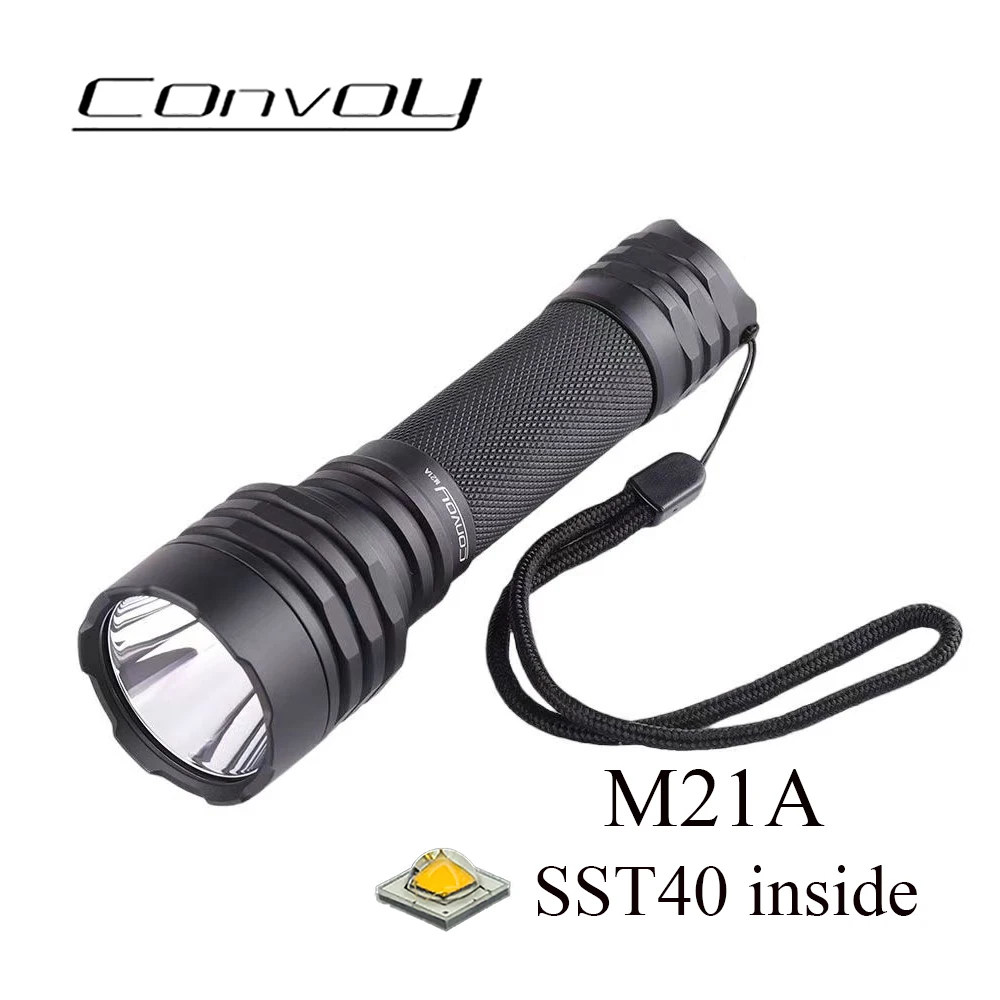 

Convoy Black M21A SST40 Lanterna LED Flashlight EDC C8+ 21700 Version Torch Light 2300lm Torcia Led Lampe Torche Zaklamp Lantern