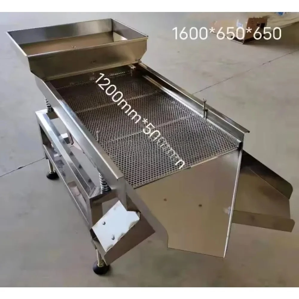 Stainless steel linear particle vibrating screen small electric industry