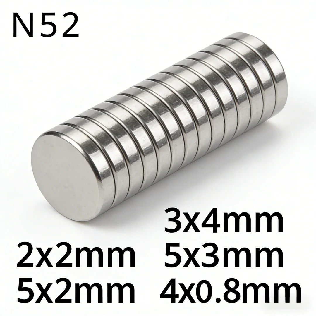 N52 2x2 3x4 3x2 5x2 5x3 4x6 3X5 3X6 Round Neodymium Magnets Generator Strong Magnetic Fridge DIY Tiny Customised Billboard