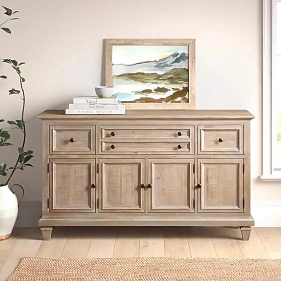 

American, rustic, vintage, distressed, solid wood, side cabinet