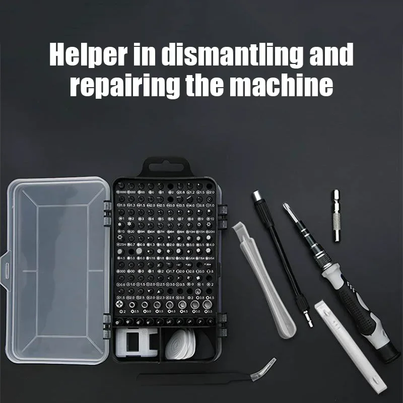 115 in 1 Precision Screwdriver Set Professional Multi-Function Repair Tool with 98 Magnetic Screw Driver Bits for iPhone Glasses