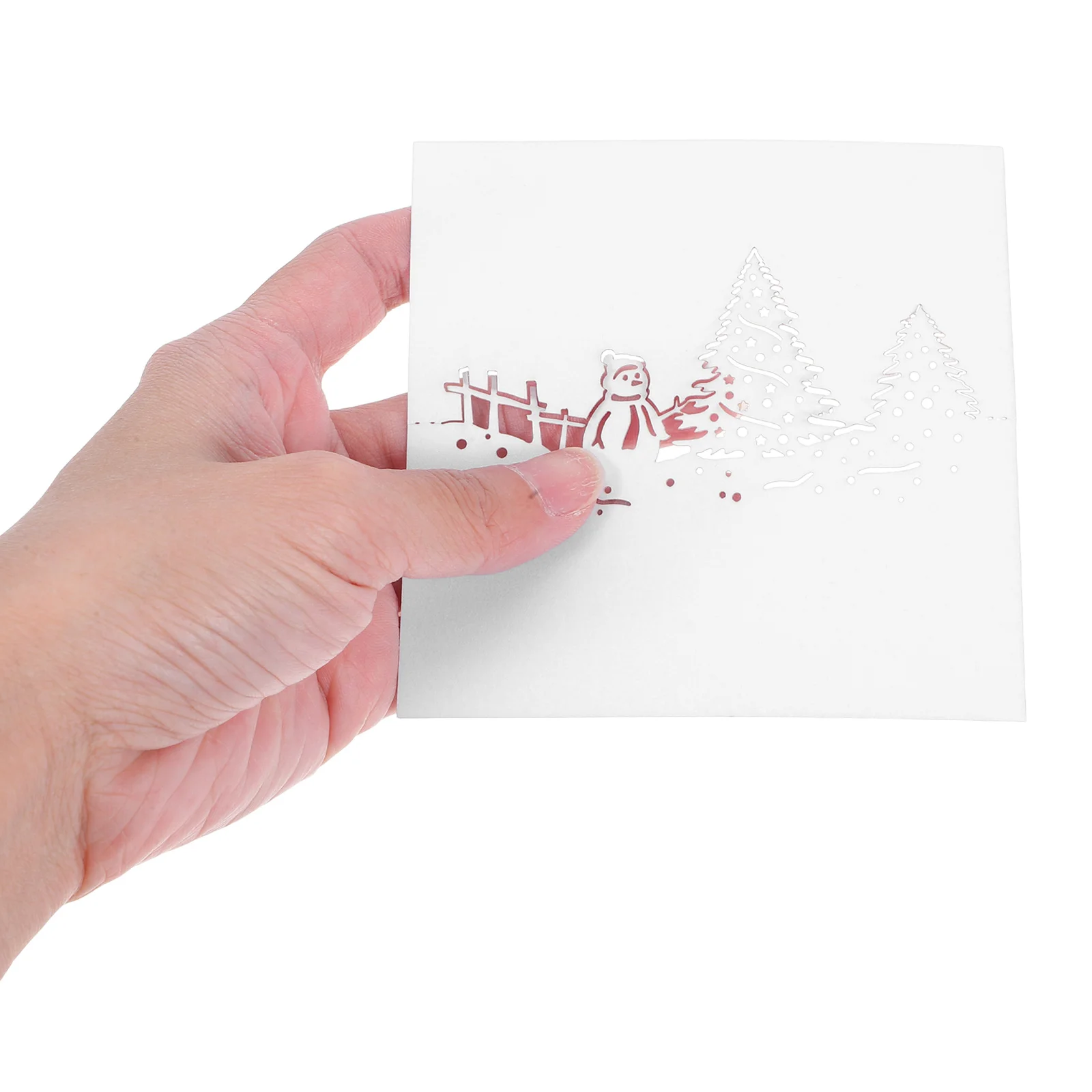 

50 Pcs Christmas Snowman Table Card Dinner Place Cards Tree Festive Name Settings Decor