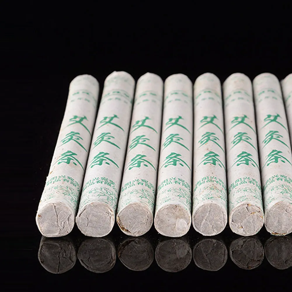 Pure Moxa Stick Rolls Burn Wood Traditional Chinese Massage Therapy for Antistress And Acupuncture Natural Healing Tool