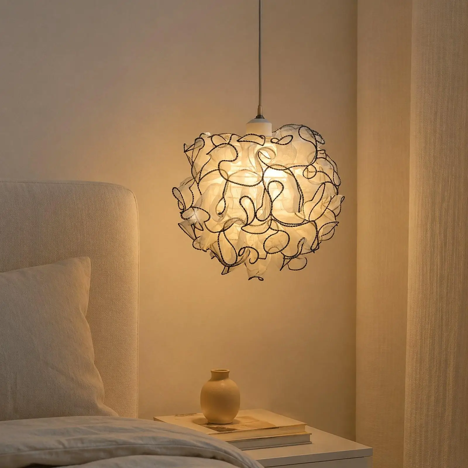 Lamp Shade Lamp Cover Decor Replacement E27 Accessories Light Shade Light Cover for Bedroom Cafe Farmhouse Office Dining Room