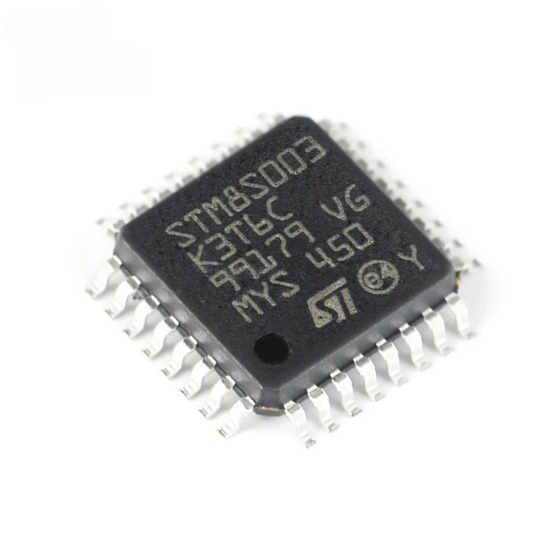 

Original genuine STM8S003K3T6C LQFP-32 16MHz/8KB flash memory/8-bit microcontroller MCU