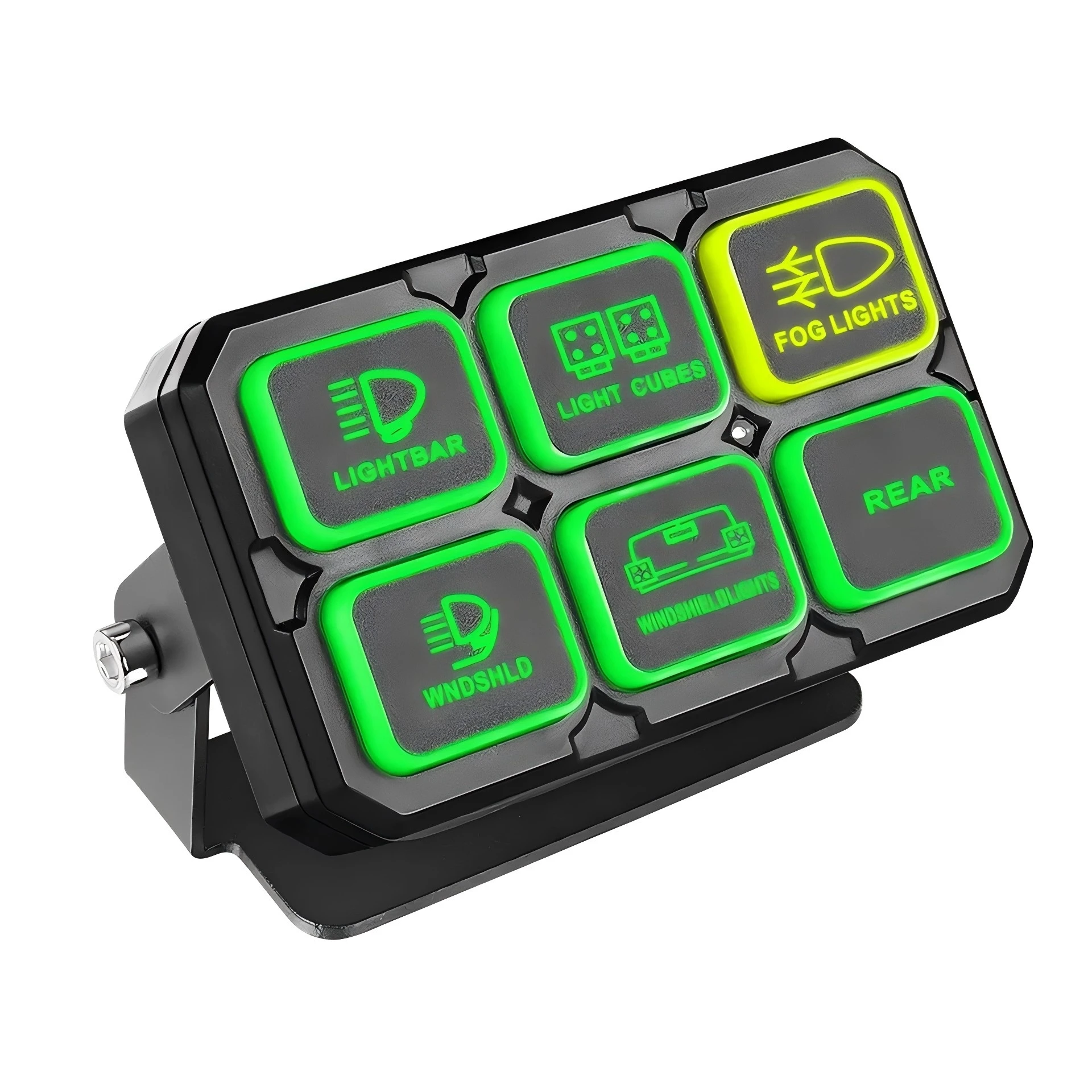 6 Gang Switch Panel LED Light Bar Circuit Control Box For Car RV Boat Marine 12V