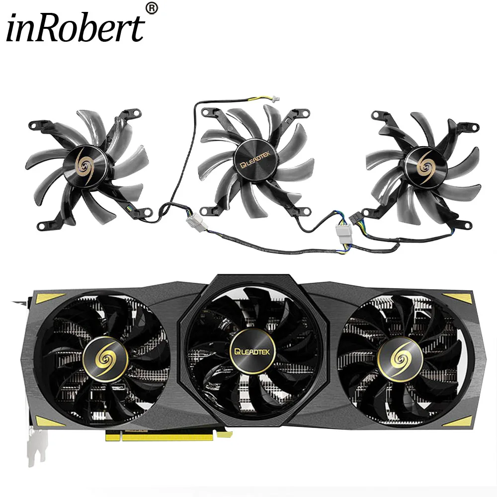 86mm T129215SU Cooler replace for LEADTEK RTX2070S 2080 2080S 2080ti WinFast Video Card Cooling fan