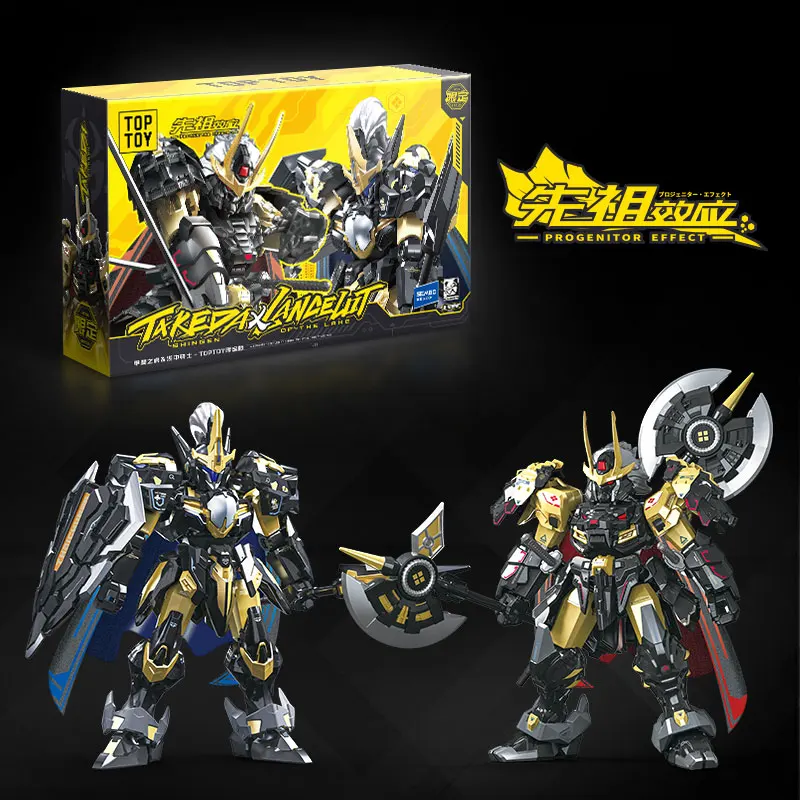 Nieuwe Top Speelgoed Takeda en Lancelot Limiet Bouwsteen Hero Voorouder Montage Speelgoed Beweegbaar Model Desktop Decoratie Ornament Gift