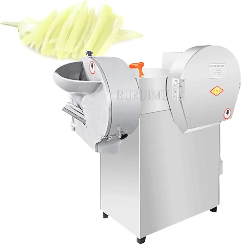 

Double Headed Electric Industrial Vegetable Cutter Slicer Machine Multi Functional Vegetable Cutting Machine 220V