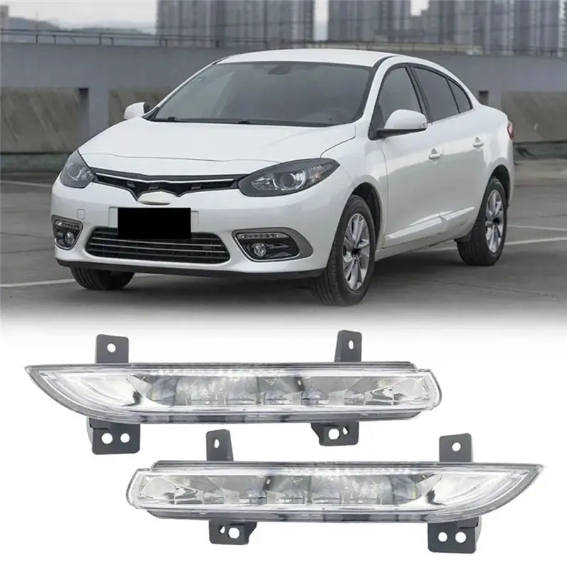 M93K-Front Fog Lamps Daytime Running Light For Renault Fluence Models 2014+ Car LED Fog Light Driver