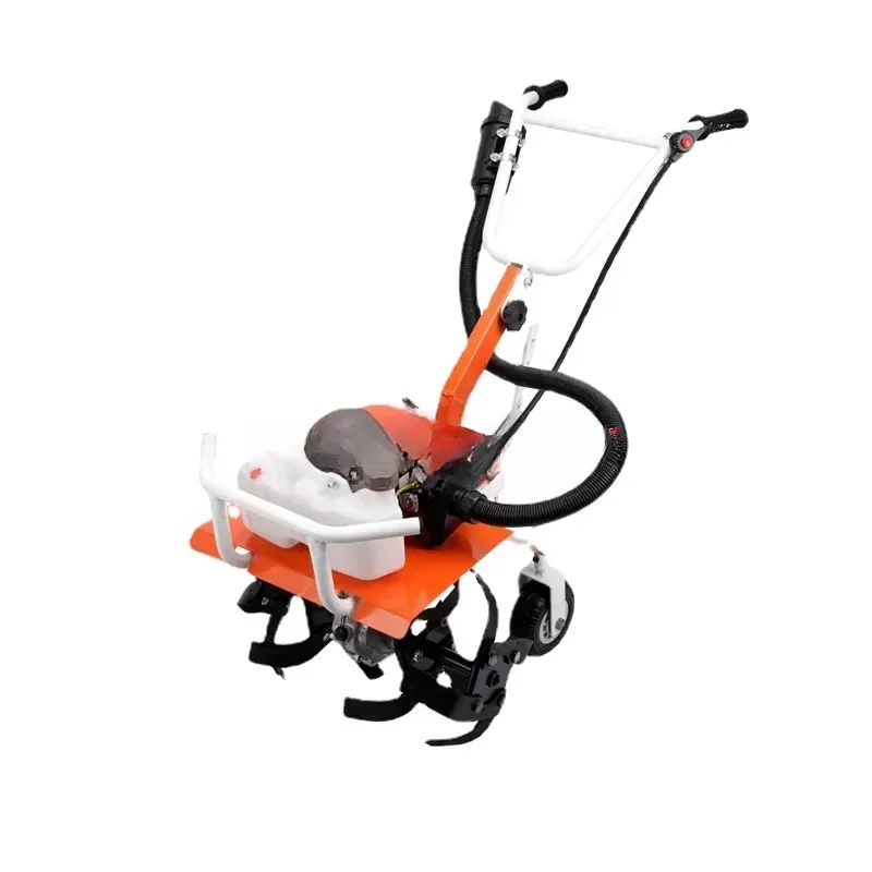 Two stroke Agricultural Garden Tools Gasoline Minitype Rotary Tiller Outdoor Multi-function Lawn Mower Micro Tillage Machines