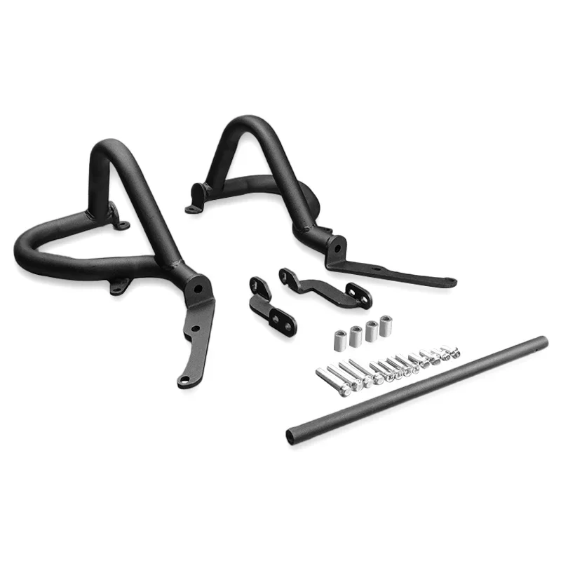 For QJMOTOR SRV600V Flash 600 Thickened Bumper Protection Bar Motorcycle Black Widening Anti Fall Crash Bar Modification Parts