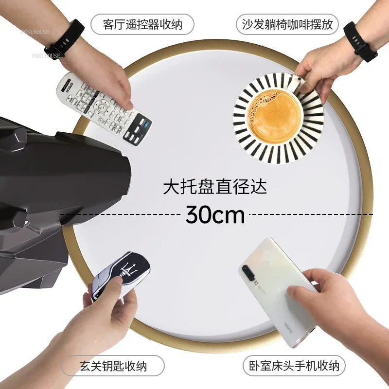 الشمال الفاخرة المنزل طاولات القهوة أثاث غرفة المعيشة الإبداعية أريكة طاولة جانبية السرير الجداول مصمم الطابق الكلب طاولة القهوة م #4