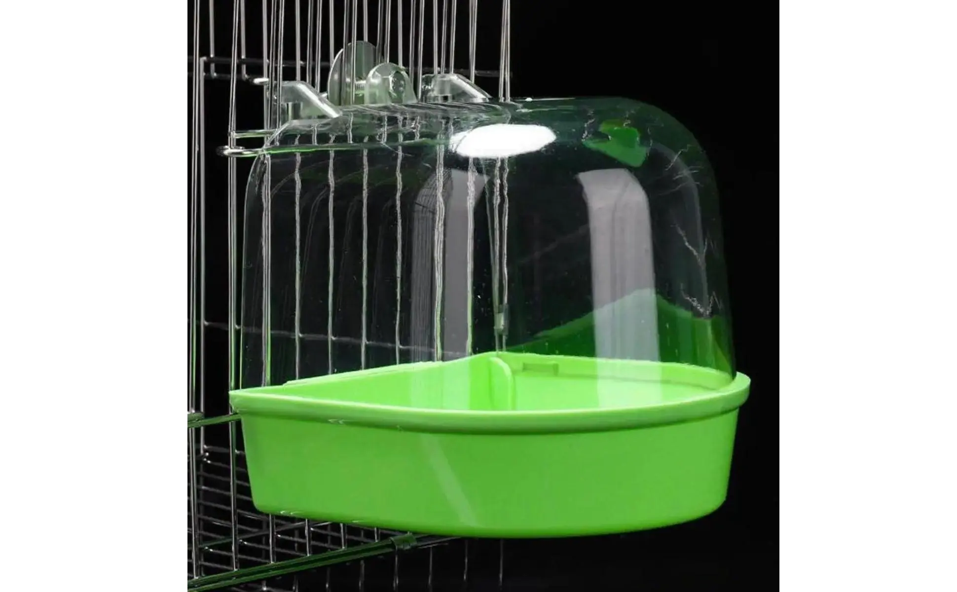 Bird Bathing Box Easy to Install Bird Shower Box Enclosure Accessory Non Pet Supply Removable Drawer