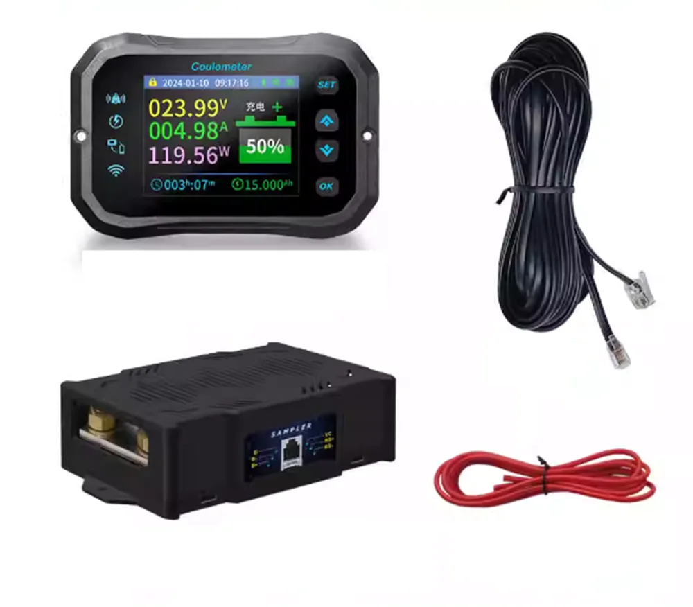 

KM-F series WIFI version wireless remote RV electricity meter, energy storage dedicated voltmeter, coulomb meter