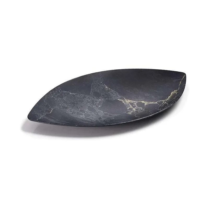 Lacquer Marble Finish Melamine Sheet Bowl Tray [53x33 cm]