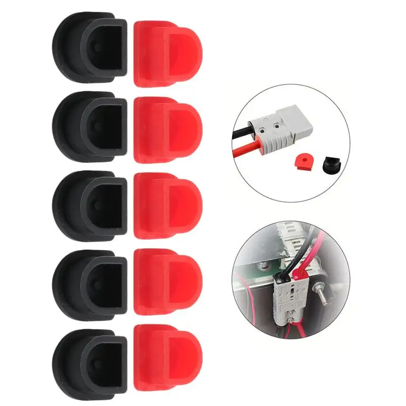 New 20/100Pcs Plastic Connector Weatherproof Dustproof Cable Insert Cover Sealing Cap Accessories 50A Connector Cable Kits