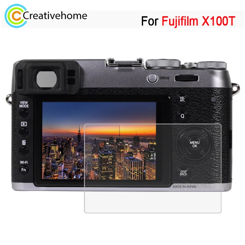 PULUZ Cho Fujifilm X100T Máy Ảnh 2.5D Cạnh Cong 9 H Độ Cứng Tempered Glass Bảo Vệ Màn Hình Cho Fujifilm X100t glass phim bảo vệ