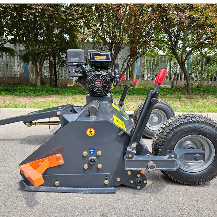 2025 نوع جديد جودة عالية ATV آلة إزالة الأعشاب الضارة 15HP جزازة المهنية كسارة العشب جزازة قاطع غاز