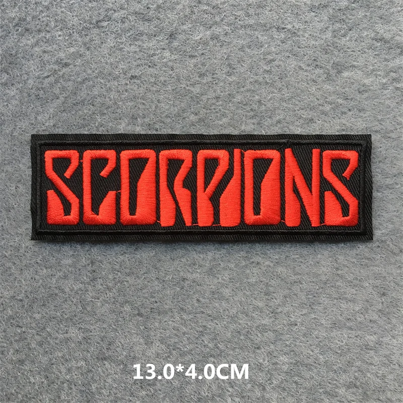 Rock Embroidery Patches on Clothes Ironing Patches for Clothing DIY Punk Clothes Jacket Stripes Stickers Music Band Appliques