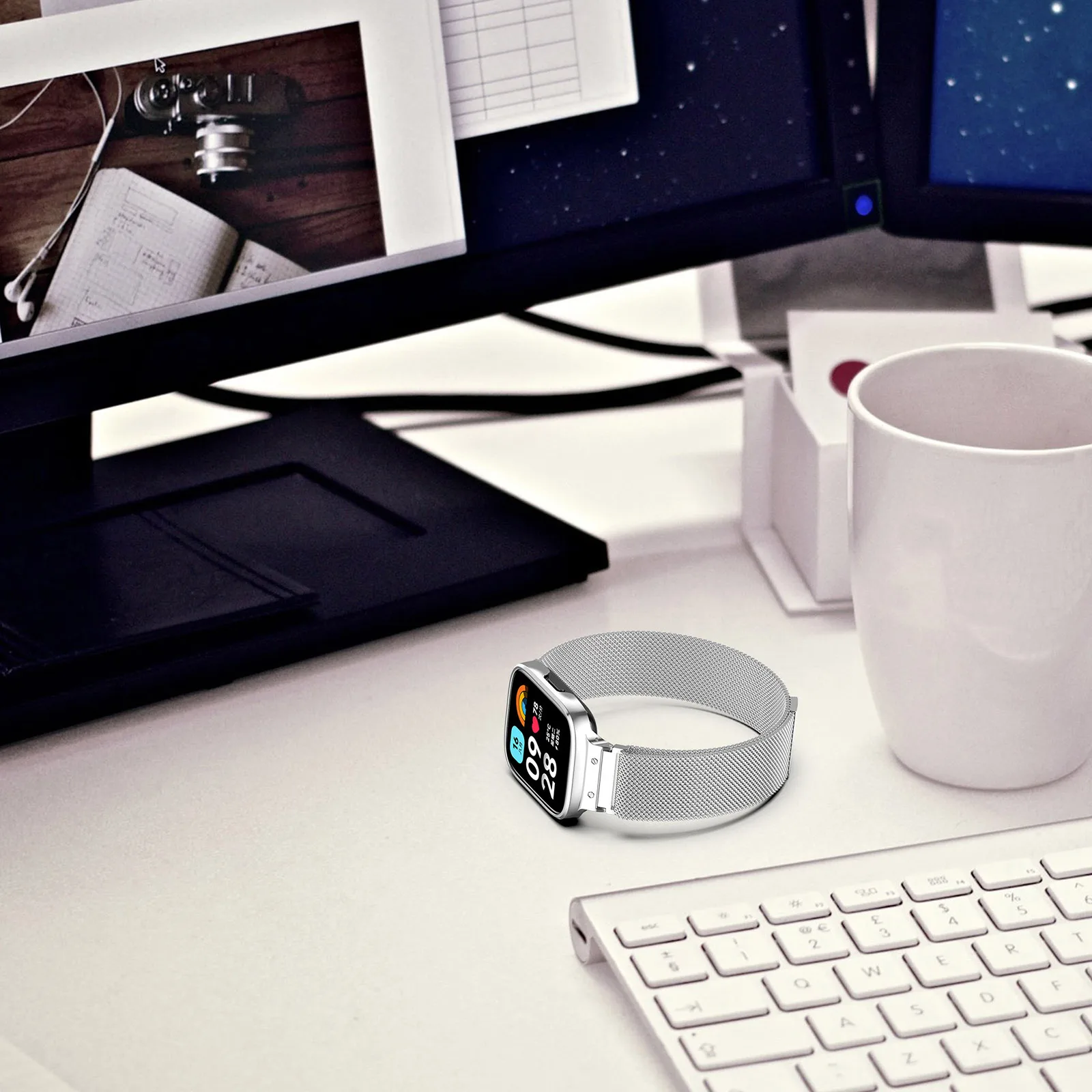 Ремешок с металлической защитной магнитной петлей для Redmi Watch 3 Active/Lite, умные часы, браслет для Redmi Watch 3