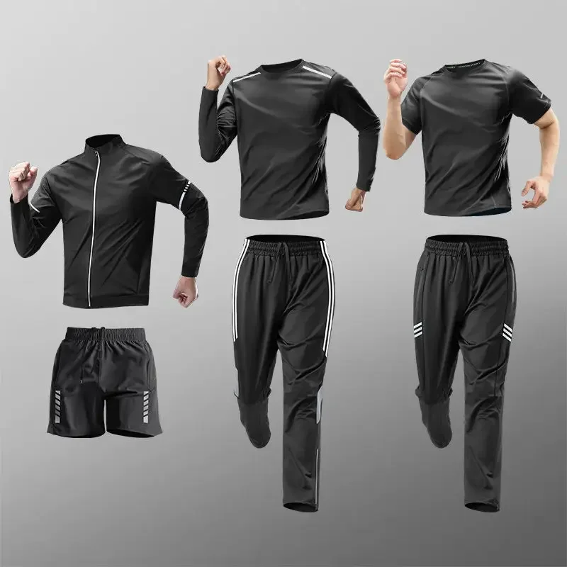 Men's Sports Suit Quick-drying Clothes Autumn Winter Running Training Suit Professional Outdoor Fitness Jacket Mens Clothes