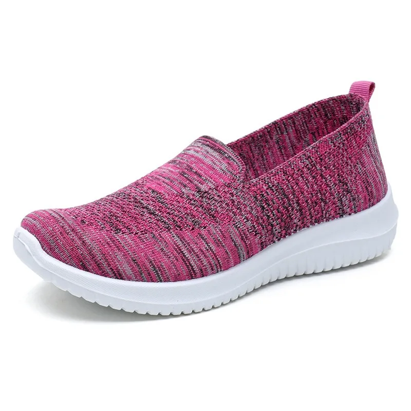 

fashion Women's Shoes Summer Breathable Low Heel Walking Flat bottom Women's Casual Knitted Ladies Shoe Free Shippiing Shoes