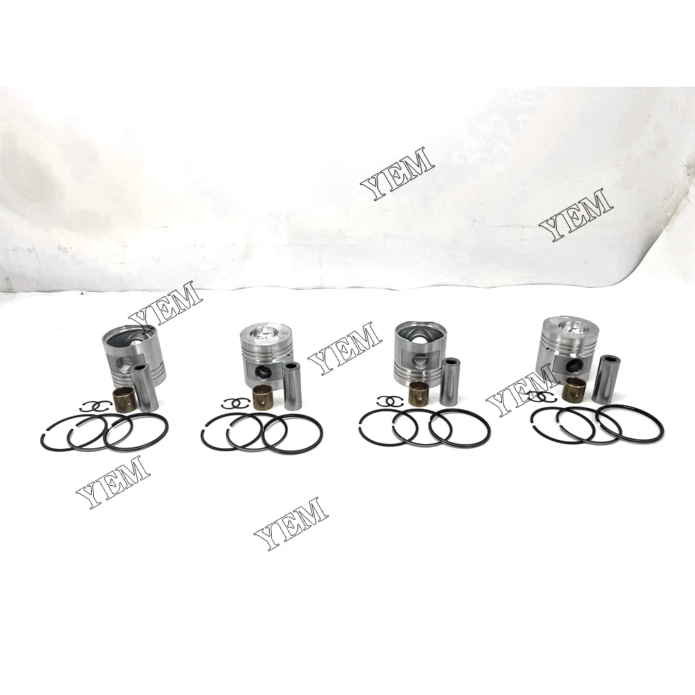 Good Quality 4 PCS Piston With Rings For Xinchai B490B Engine