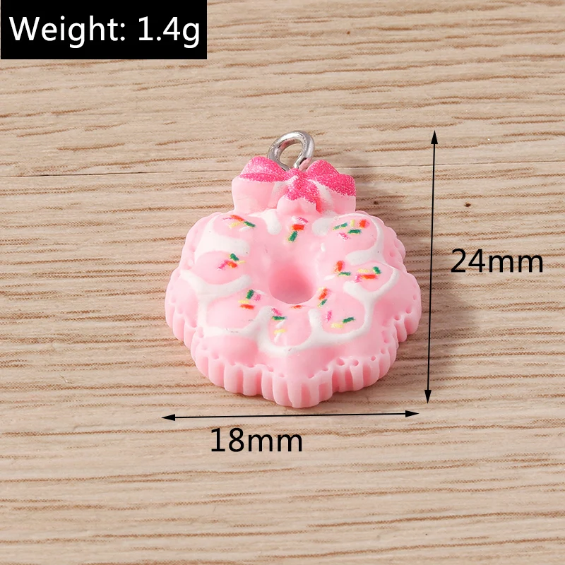 Tusember 10/20/30 Stück niedliche Harz-Anhänger, Tier-, Blumen-, Lebensmittel- und Frucht-Charms für Ohrringe, Armbänder, Schlüsselanhänger, DIY, handgefertigt – Detail 12