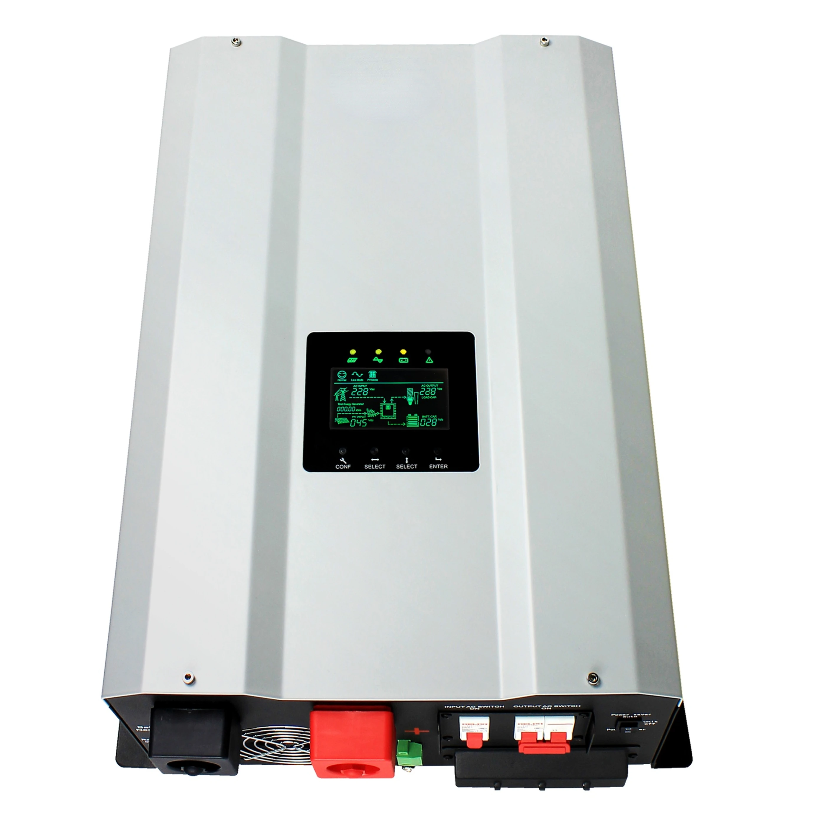 

Single Phase Split Phase 15kva 12kw Inverter Built in 60A 120A Mppt Off Grid Hybrid Solar Inverter