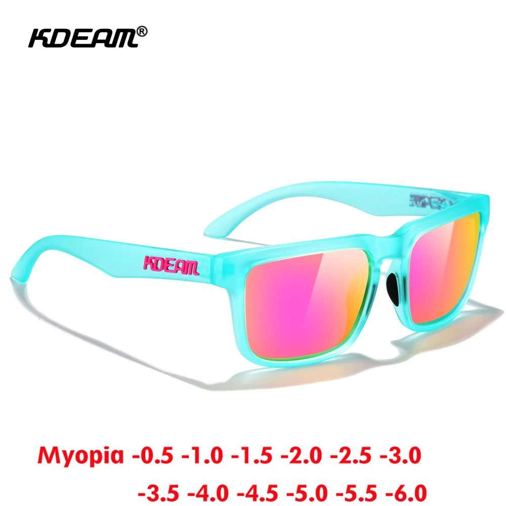 

KDEAM Men Polarized Myopia Sunglasses Women Fashion Driving Glasses Brand Prescription Big Frame Outdoor Eyewear -0.50 to -6.0
