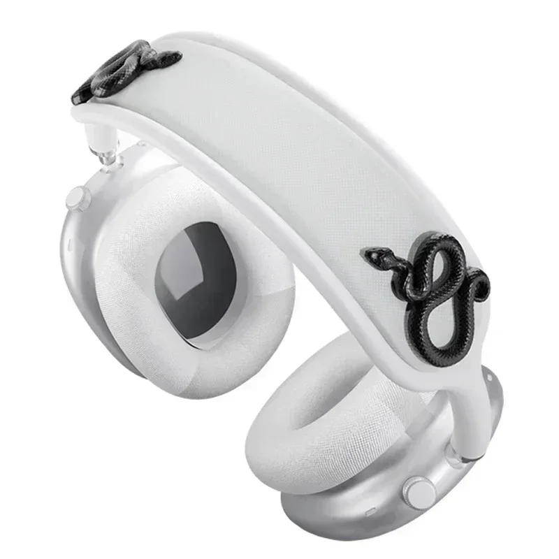 AirPods Max casing Y2K Headphone ular kustom, casing pelindung Aksesori Earphone Airpods Max Replica dekorasi sinar kepala