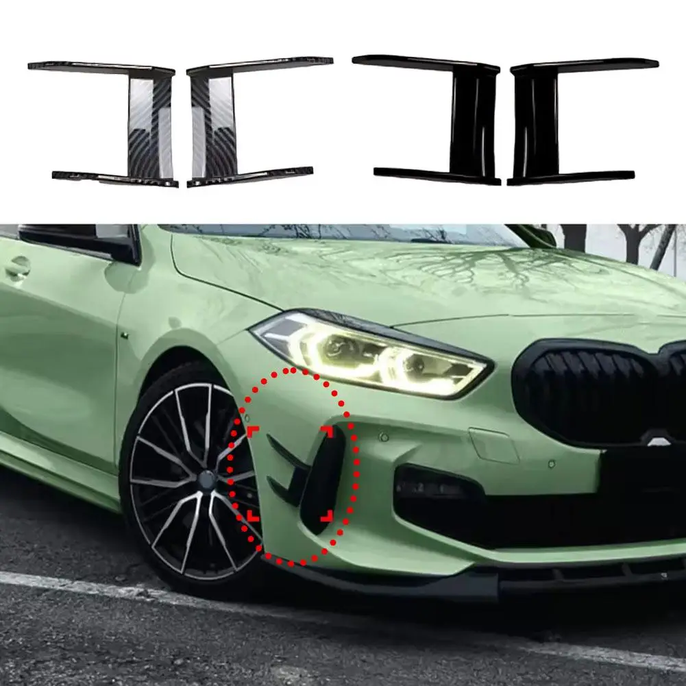 

Car Front Bumper Side Spoilers For BMW 1-Series F40 118i M135i 128ti 120d Air Vent Splitter Lip Spoiler Wind Knife H6P9