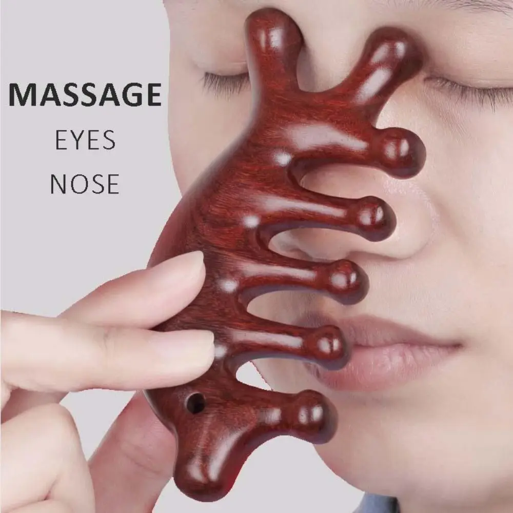 Portable Body Meridian Massage Comb Scalp Hair Comb Tools Dolphin Five Wide Tooth Combs Multi-function Scalp Head Oil Massager