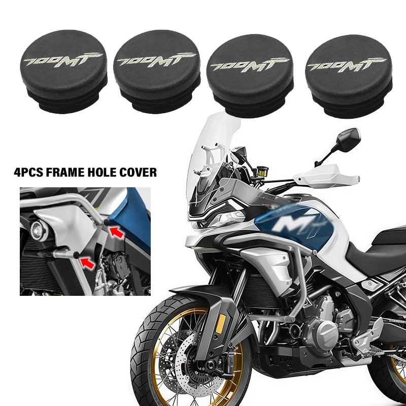 4PCS FOR CFMOTO 700MT MT700 700 MT CF700MT ADV 2024 2025 Motorcycle Frame Hole Cover Caps Plug Frame Cap Chassis Plugs