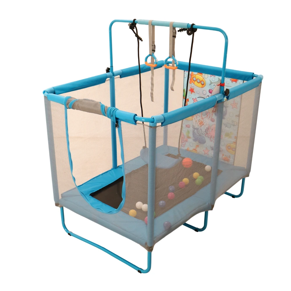 YC Rectangle trampoline-Blue
