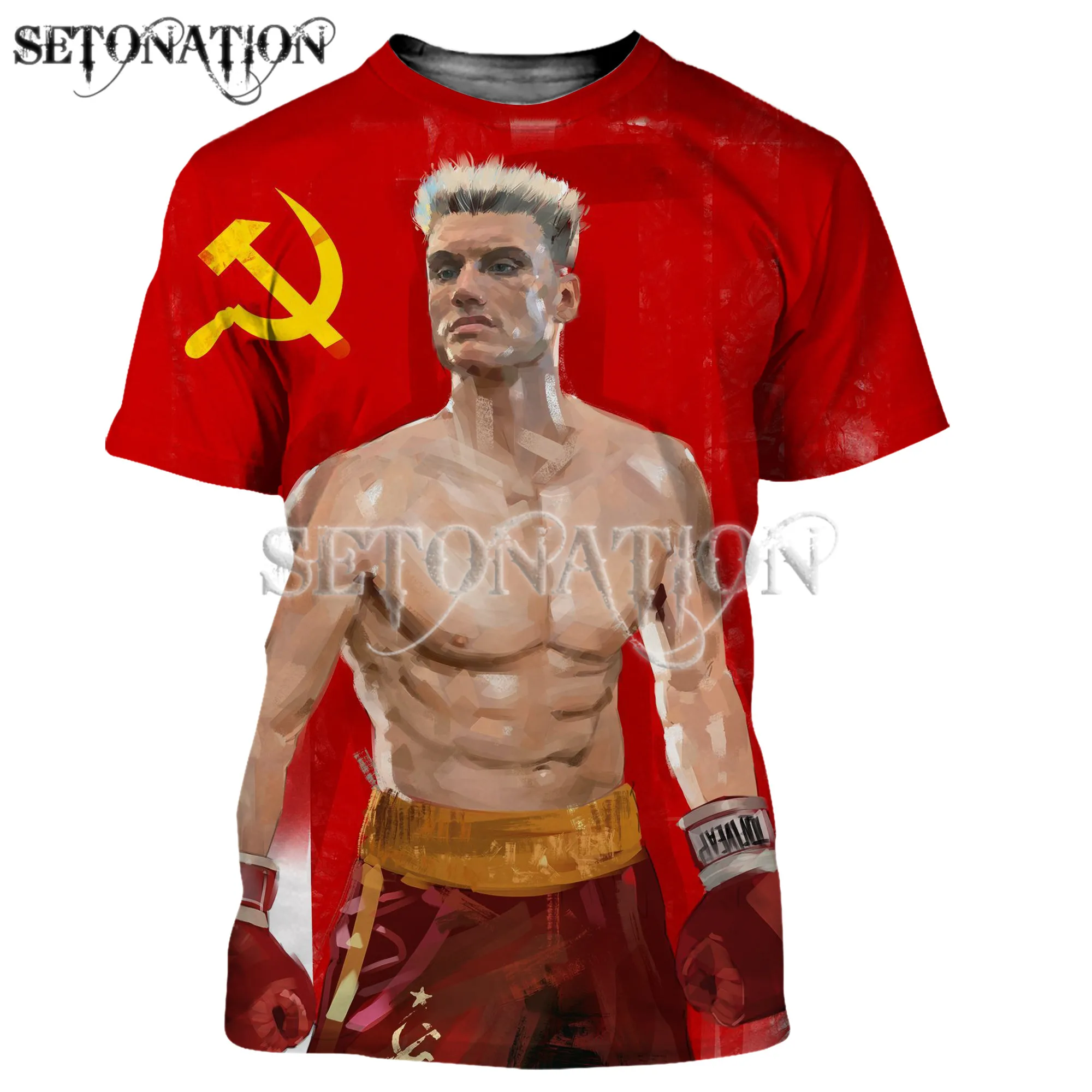 Captain Ivan Drago men women New fashion cool 3D printed High Quality t-shirts Harajuku style tshirt streetwear summer tops