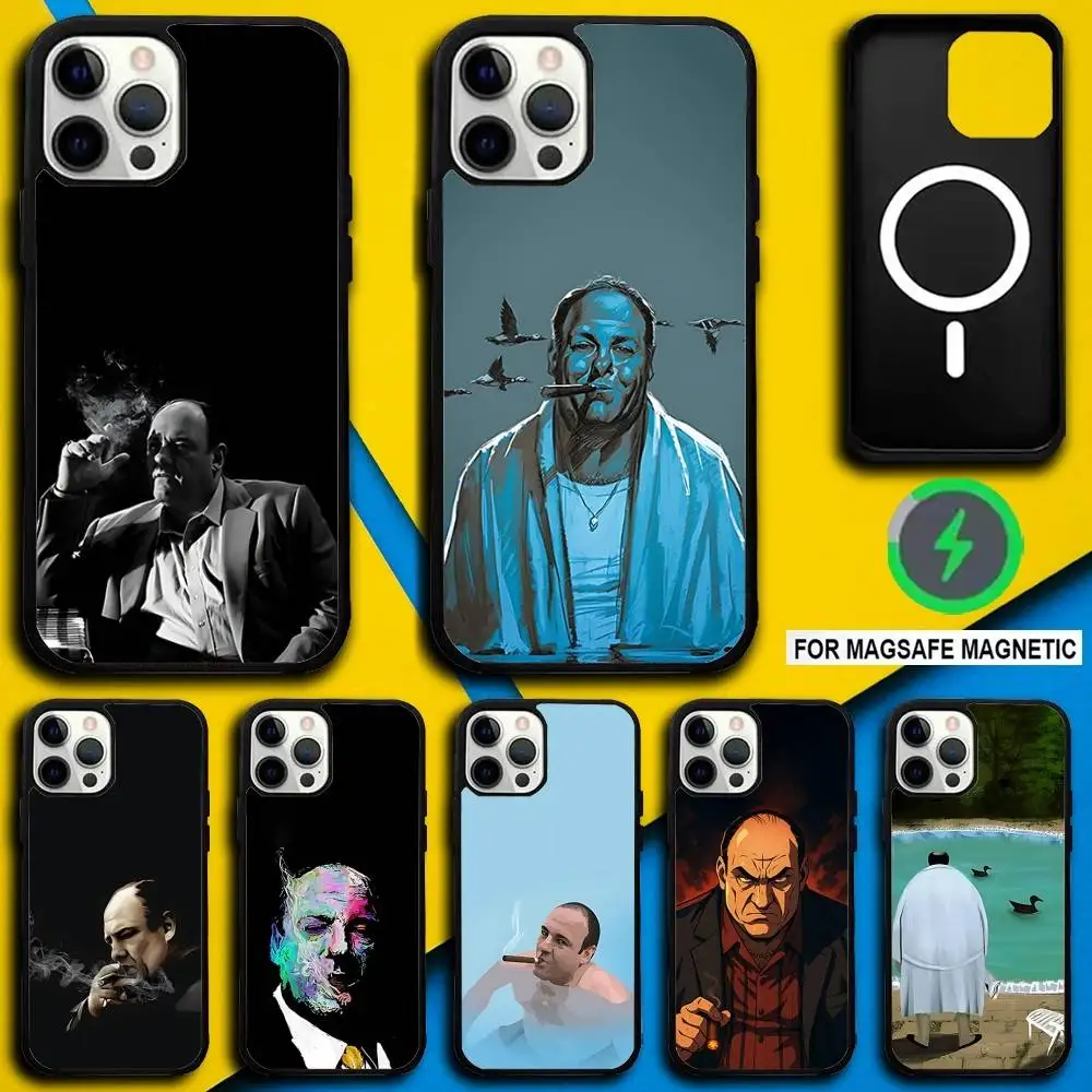 

S-Sopranos TV Tony Phone Case For iPhone 17,16,15,14,13,12,11,Pro,Max,Plus,Mini,SE4,E Magnetic Magsafe Wireless Charging