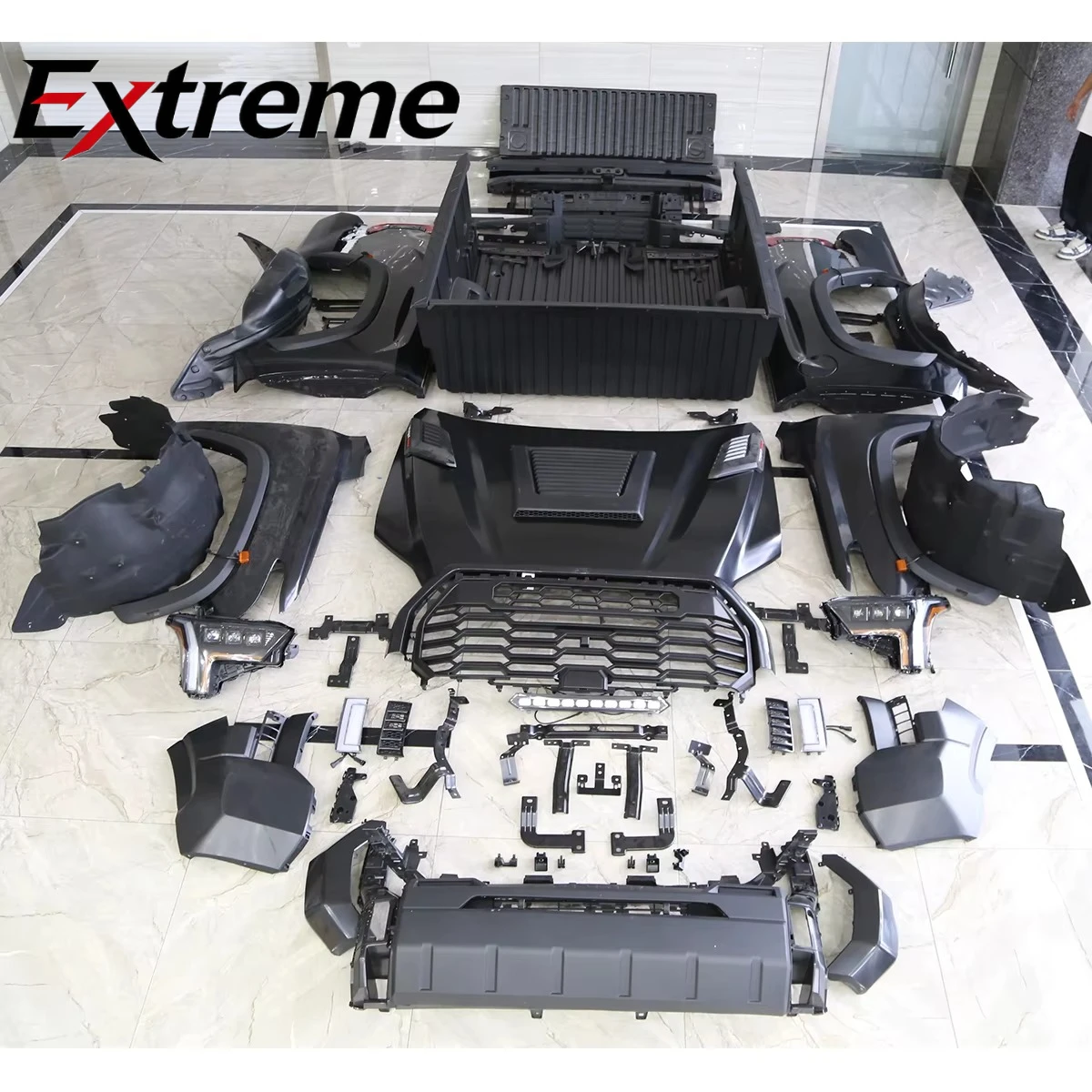 New Design Car Bumpers Bodykit for Toyota tundra 2014-2020 Conversion to 2023 TRD Pro.
