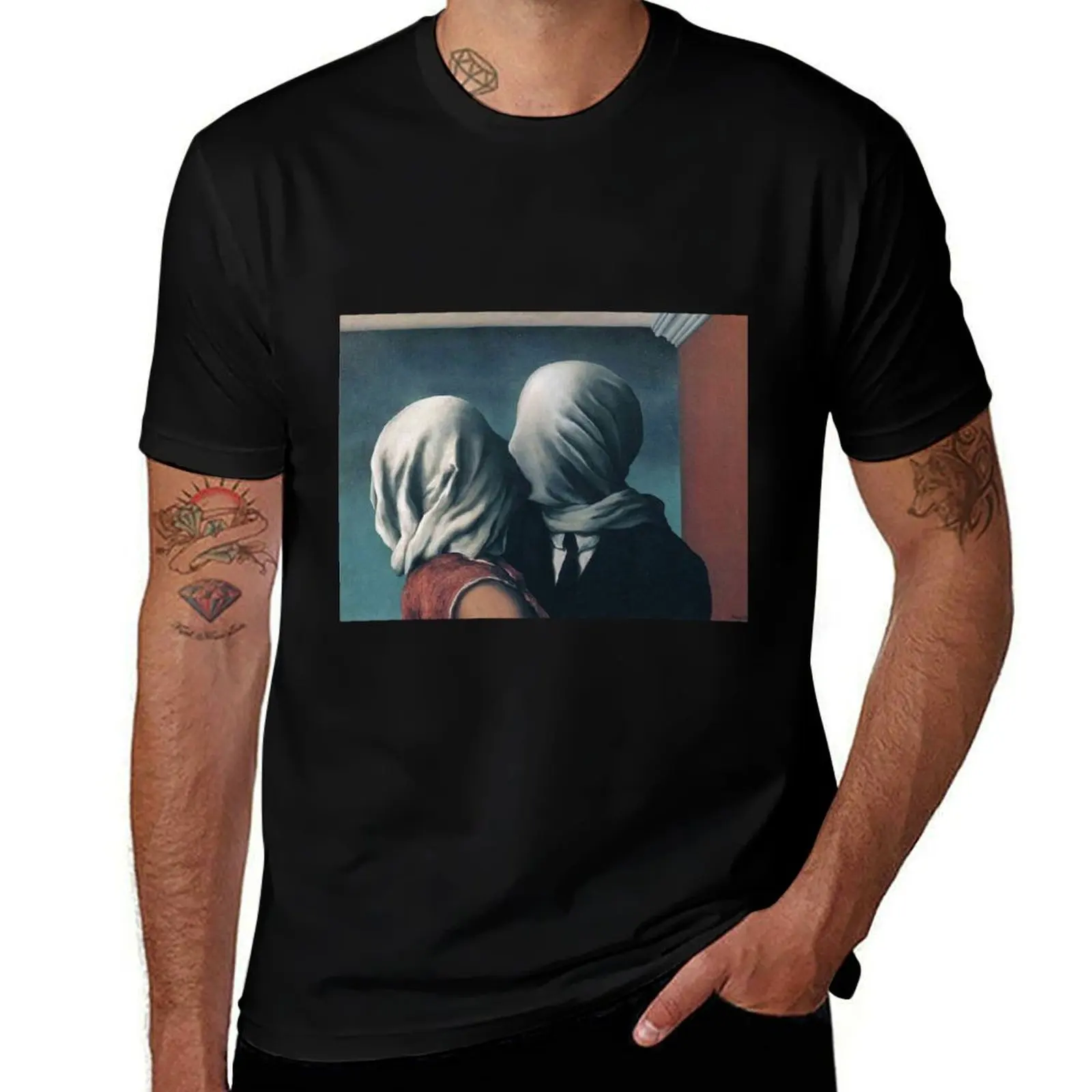 ‘The Lovers’, 1928 by René Magritte. T-Shirt Lightweight Hiking T-Shirt