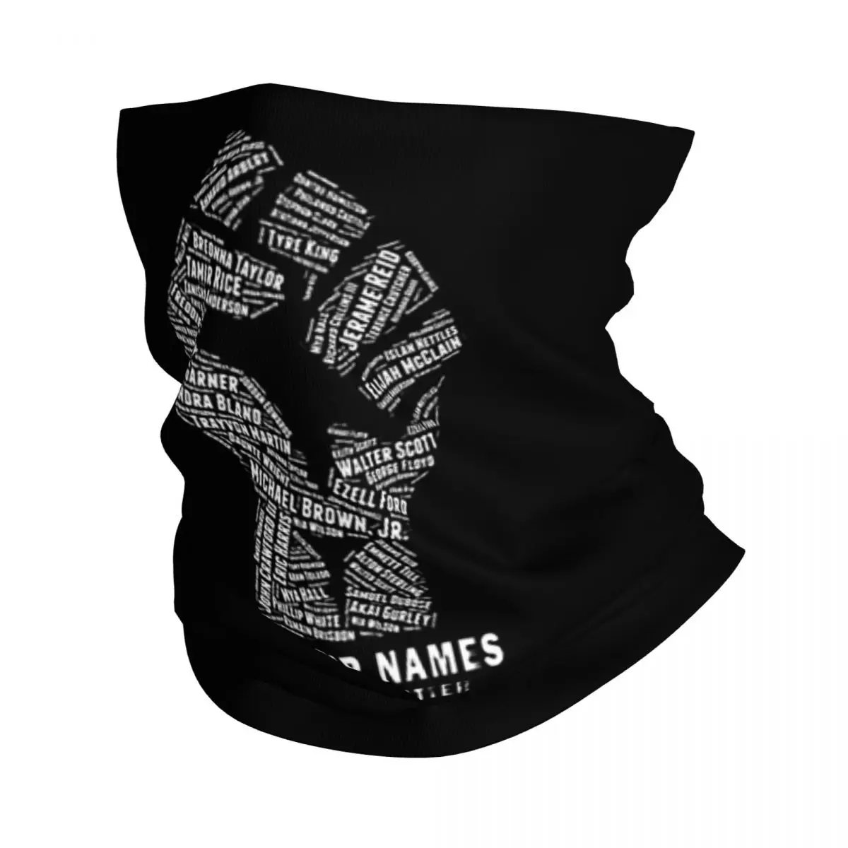 Black Lives Matter Say Their Names Bandana Neck Cover Printed Wrap Mask Scarf Multifunction Cycling Scarf Running Adult Winter